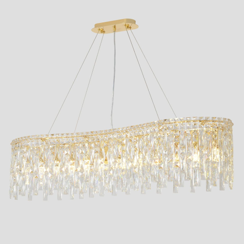 Подвесная люстра Crystal Lux ABRIL SP12 L1200 GOLD изображение в интернет-магазине Cramer Light фото 5