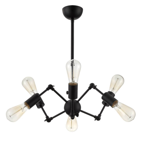 Подвесная люстра Arte Lamp A9190LM-6BK изображение в интернет-магазине Cramer Light фото 2