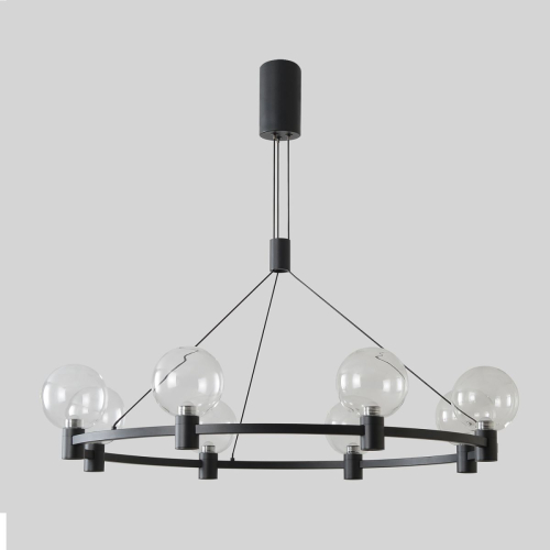 Подвесная люстра Crystal Lux DUET SP56W LED BLACK изображение в интернет-магазине Cramer Light фото 4