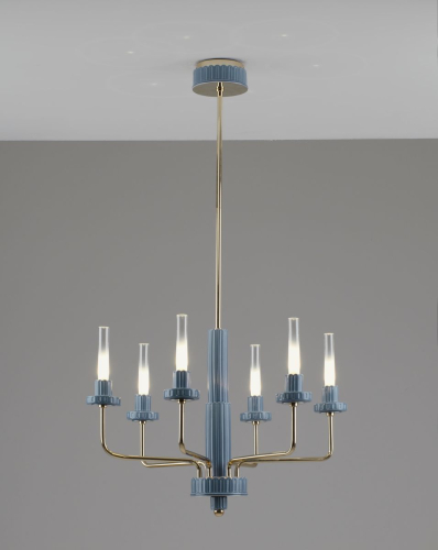 Люстра на штанге Moderli Atelieri V11692-PL изображение в интернет-магазине Cramer Light фото 2