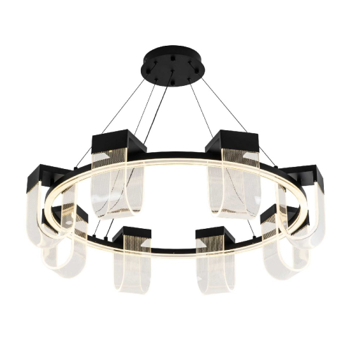 Подвесная люстра LED4U L7707-900 BK изображение в интернет-магазине Cramer Light
