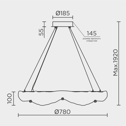 Подвесная люстра Modelux ML.9366.800 GD изображение в интернет-магазине Cramer Light фото 4
