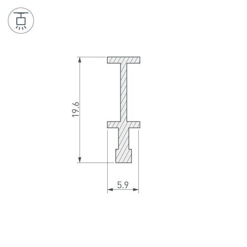Держатель Arlight FOLED-RAIL-2000 025232 изображение в интернет-магазине Cramer Light фото 2