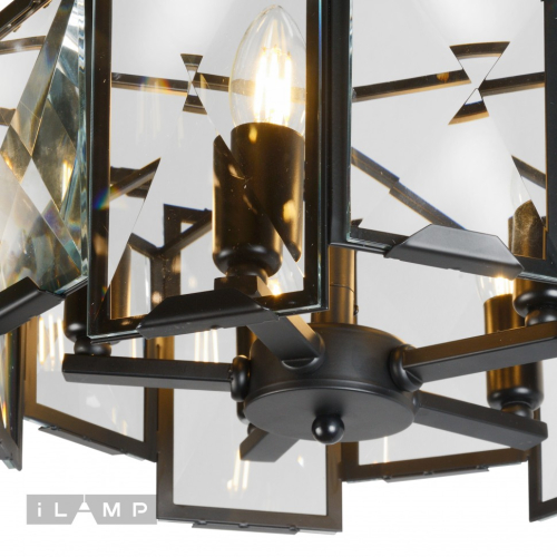 Подвесная люстра iLamp Panorama 6113-360 BK изображение в интернет-магазине Cramer Light фото 2