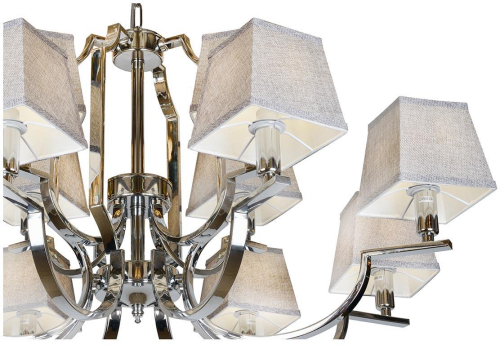 Подвесная люстра iLamp Hilton 6943-8+4 CR изображение в интернет-магазине Cramer Light фото 3