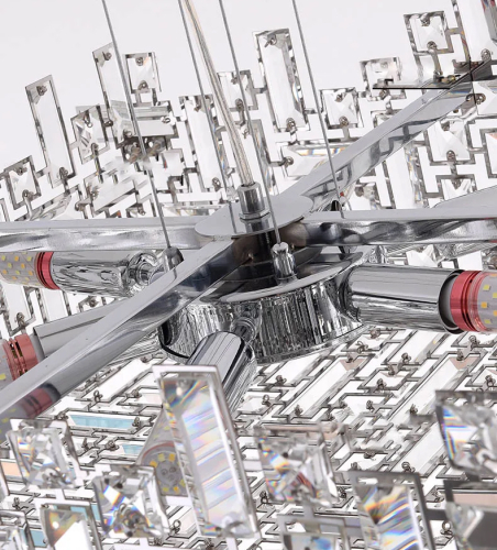 Подвесная люстра Delight Collection P7838-W50 chrome изображение в интернет-магазине Cramer Light фото 5