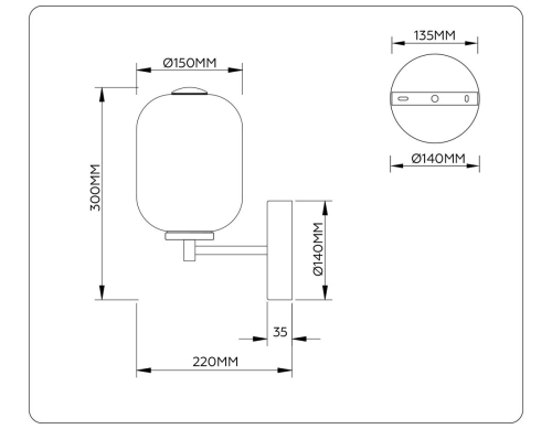 Бра Ambrella Light High Light Modern LH11039 дополнительное фото фото 6