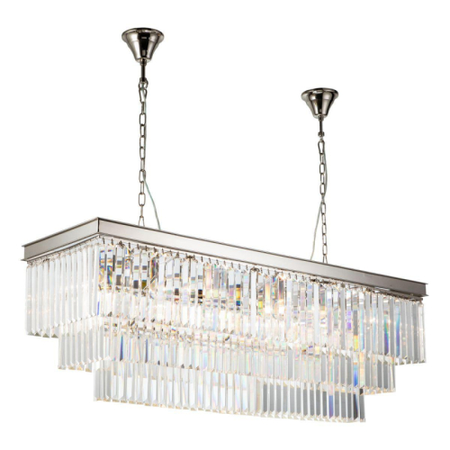 Подвесная люстра iLamp Triumph 6119-1200 Nickel изображение в интернет-магазине Cramer Light