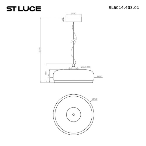 Подвесной светильник ST Luce Ripple SL6014.403.01 изображение в интернет-магазине Cramer Light фото 7