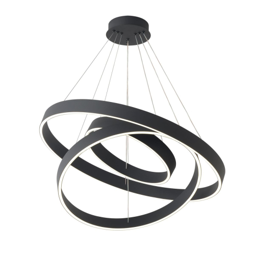 Подвесная люстра Crystal Lux TRON SP158W LED BLACK изображение в интернет-магазине Cramer Light фото 3