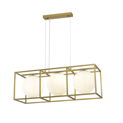 Подвесная люстра iLamp Golden P2484-3 GD изображение в интернет-магазине Cramer Light