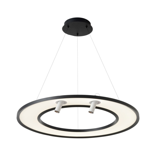 Подвесной светильник Crystal Lux CONTOUR SP50W LED BLACK изображение в интернет-магазине Cramer Light фото 2