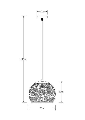 Подвесной светильник Arte Lamp Celesta A7058SP-1BK изображение в интернет-магазине Cramer Light фото 5