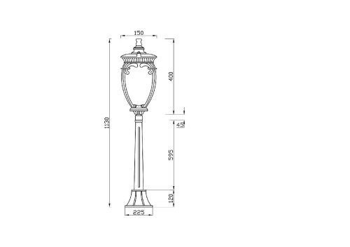 Ландшафтный светильник Maytoni Fleur O414FL-01BZ1 дополнительное фото фото 5