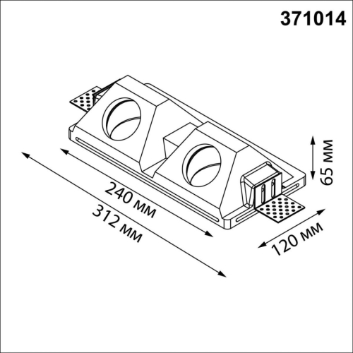 Встраиваемый светильник Novotech Wir Cail 371014 изображение в интернет-магазине Cramer Light фото 2