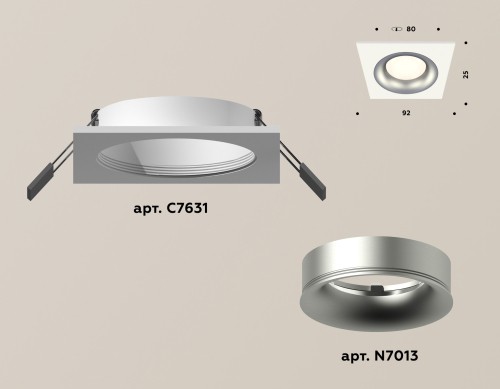 Встраиваемый светильник Ambrella Light Techno XC7631004 (C7631, N7013) изображение в интернет-магазине Cramer Light фото 2