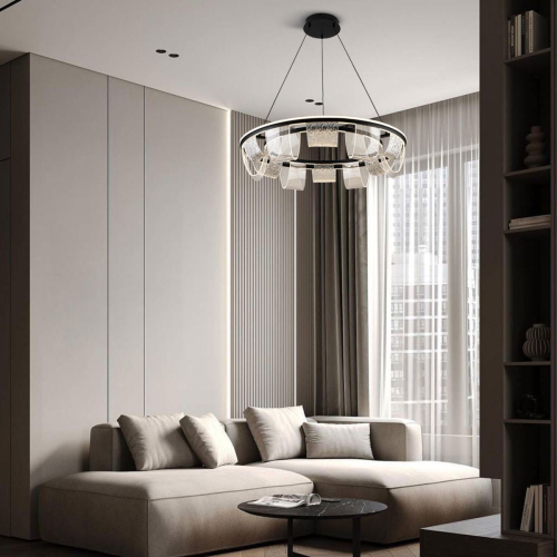 Подвесная люстра LED4U L7706-800 BK изображение в интернет-магазине Cramer Light фото 5