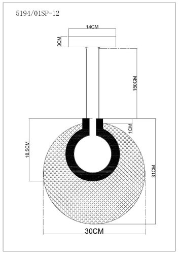 Подвесной светильник Divinare Bilancia 5194/01 SP-12 изображение в интернет-магазине Cramer Light фото 2