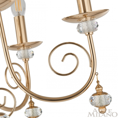Подвесная люстра Arte Milano 346109/8 FGD изображение в интернет-магазине Cramer Light фото 6