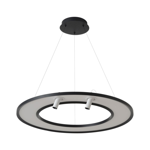 Подвесной светильник Crystal Lux CONTOUR SP50W LED BLACK изображение в интернет-магазине Cramer Light
