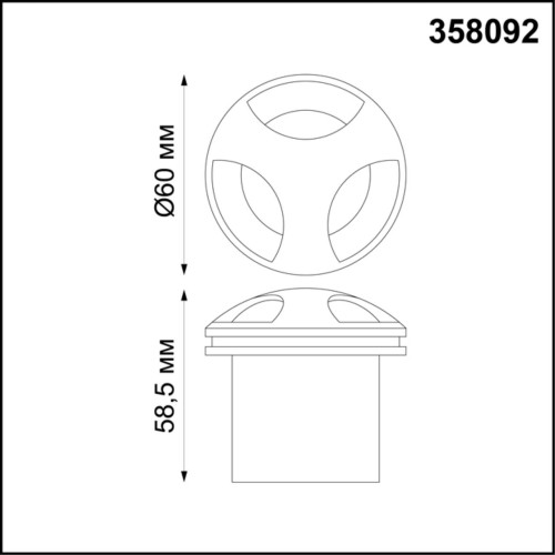 Уличный светодиодный светильник Novotech Scala 358092 дополнительное фото фото 4