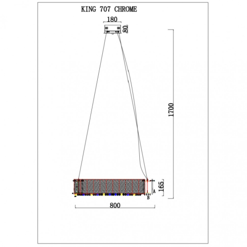 Подвесной светильник iLamp King 707 CR изображение в интернет-магазине Cramer Light фото 6