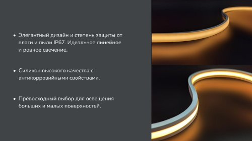 Светодиодная лента SWG Pro COB, 480 LED/м, 10 Вт/м, 24В, IP67 SWG-COB480-24-10-WW-67 00-00032311 изображение в интернет-магазине Cramer Light фото 2