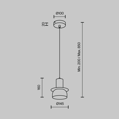 Подвесной светильник Modestyle MS.1411.120 BK изображение в интернет-магазине Cramer Light фото 3