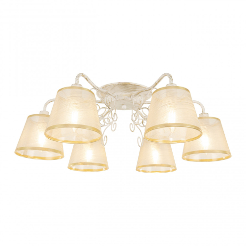 Потолочная люстра Arte Milano 341120/6 WT+G изображение в интернет-магазине Cramer Light