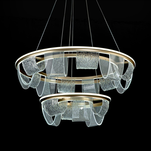 Подвесная люстра LED4U L7706-800-460 GD изображение в интернет-магазине Cramer Light