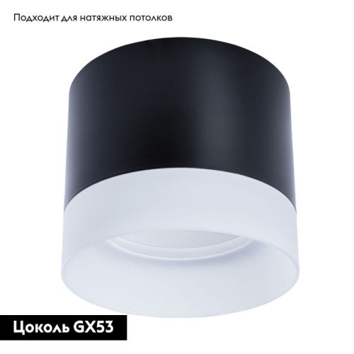 Потолочный светильник Arte Lamp Castor A5554PL-1BK изображение в интернет-магазине Cramer Light фото 2