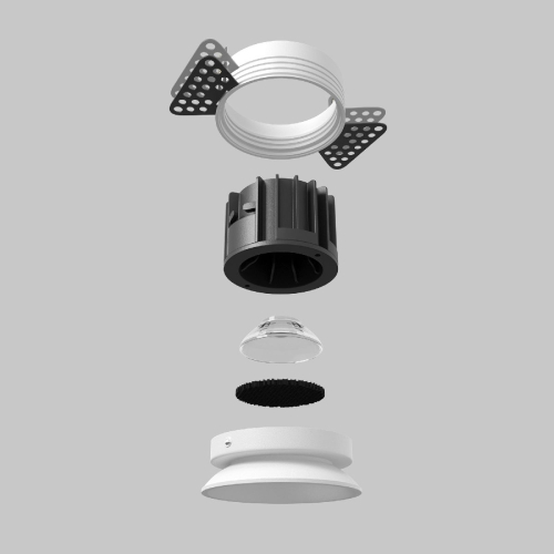 Встраиваемый светильник Maytoni Round DL058-12W3K-TRS-W изображение в интернет-магазине Cramer Light фото 7