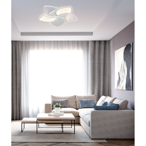 Потолочная люстра LED4U L1044-550 WH изображение в интернет-магазине Cramer Light фото 3