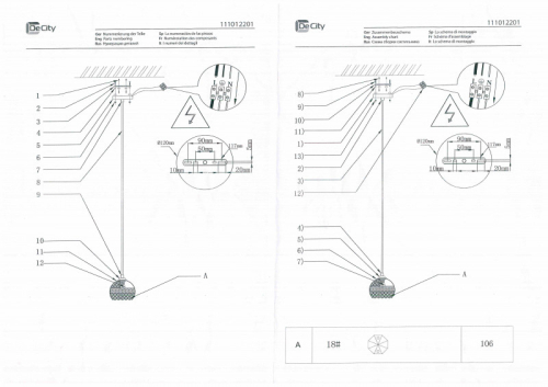 Подвесной светильник DeMarkt 111012201 изображение в интернет-магазине Cramer Light фото 2