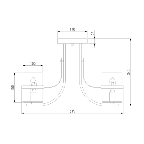 Потолочная люстра Eurosvet 60085/5 античная бронза изображение в интернет-магазине Cramer Light фото 4