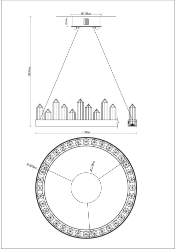 Подвесная люстра Moderli Ingrid V9050-PL изображение в интернет-магазине Cramer Light фото 4