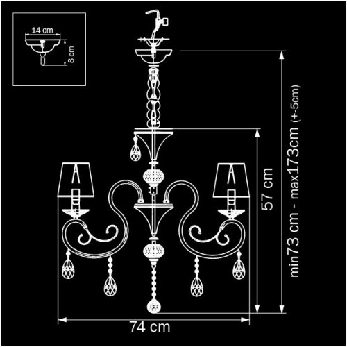Подвесная люстра Osgona Ricerco 693082 изображение в интернет-магазине Cramer Light фото 3