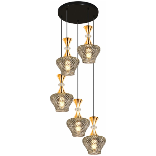 Подвесная люстра Reluce 09004-0.9-05 SMOKE изображение в интернет-магазине Cramer Light