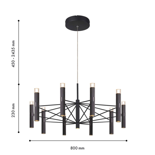 Подвесная люстра Favourite Blick 4758-10P изображение в интернет-магазине Cramer Light фото 2