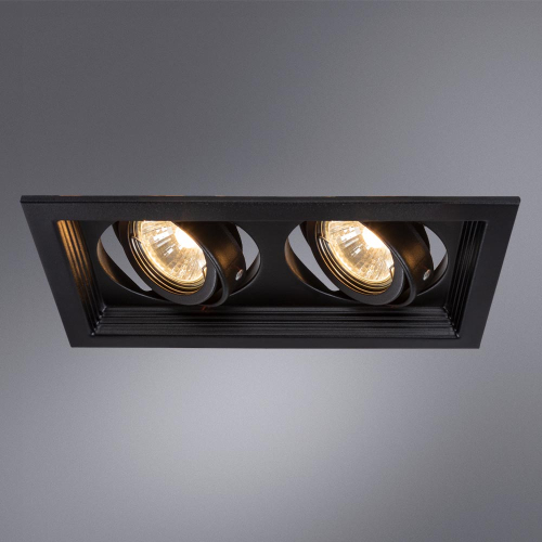 Встраиваемый светильник Arte Lamp Canis A6661PL-2BK изображение в интернет-магазине Cramer Light фото 6