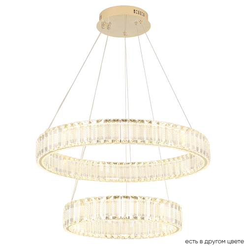 Подвесная люстра Crystal Lux MUSIKA SP100W LED GOLD изображение в интернет-магазине Cramer Light
