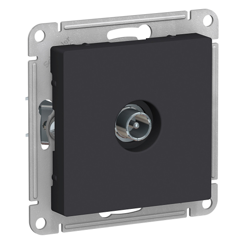 Розетка TV проходная 4DB Systeme Electric AtlasDesign Карбон ATN001092 дополнительное фото