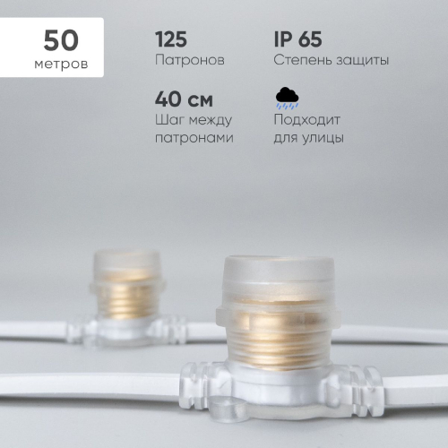 Гирлянда Белт-Лайт Laitcom (LTC) BL50m/125L-8-P дополнительное фото