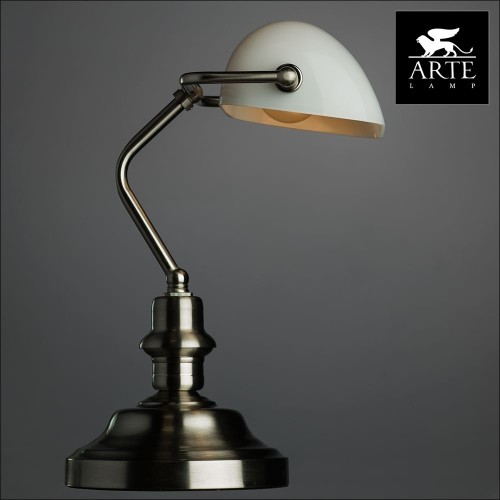 Настольная лампа Arte Lamp Banker A2491LT-1SS изображение в интернет-магазине Cramer Light фото 3