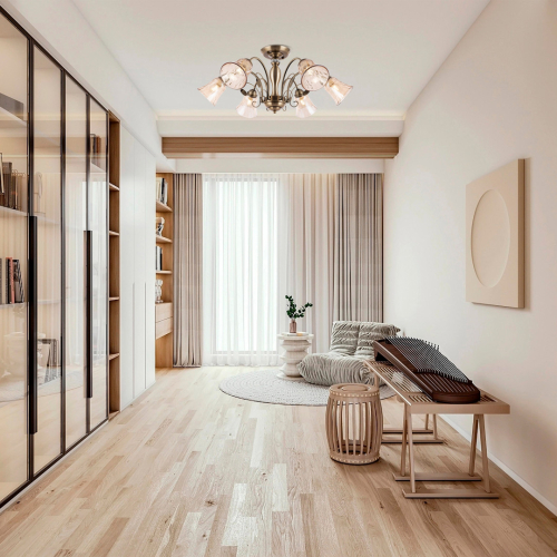 Потолочная люстра Arte Milano 346700/6 AB изображение в интернет-магазине Cramer Light фото 3