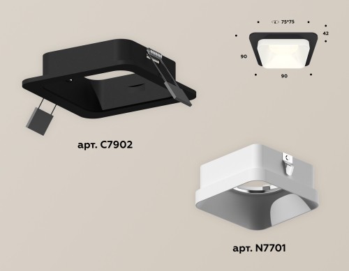 Встраиваемый светильник Ambrella Light Techno XC7902001 (C7902, N7701) изображение в интернет-магазине Cramer Light фото 2