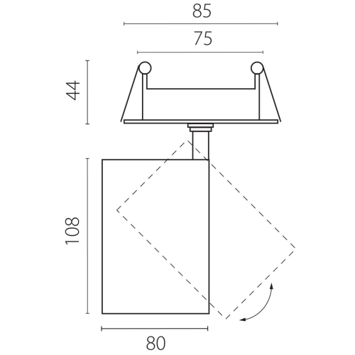 Встраиваемый светильник Lightstar Alta Base A5346RS изображение в интернет-магазине Cramer Light фото 2