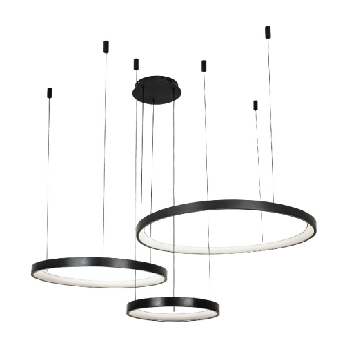 Подвесная люстра LED4U L8806-800-580-380 BK изображение в интернет-магазине Cramer Light