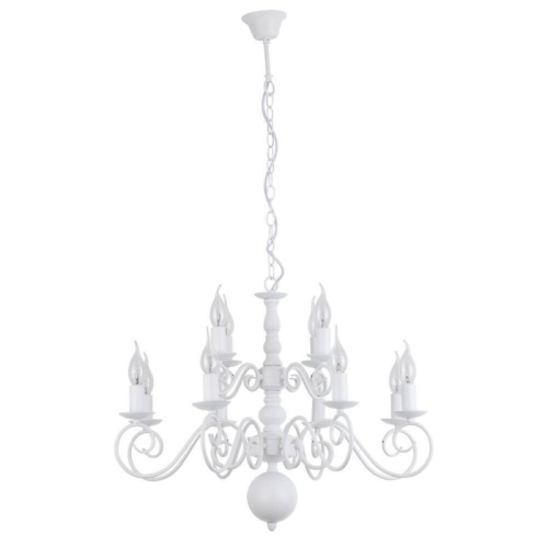 Подвесная люстра Arte Lamp A1129LM-12WH изображение в интернет-магазине Cramer Light