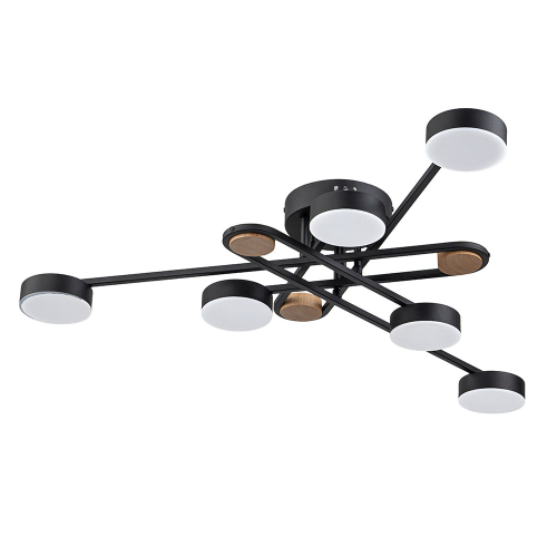 Потолочная люстра Arte Lamp Taygeta A2455PL-6BK изображение в интернет-магазине Cramer Light